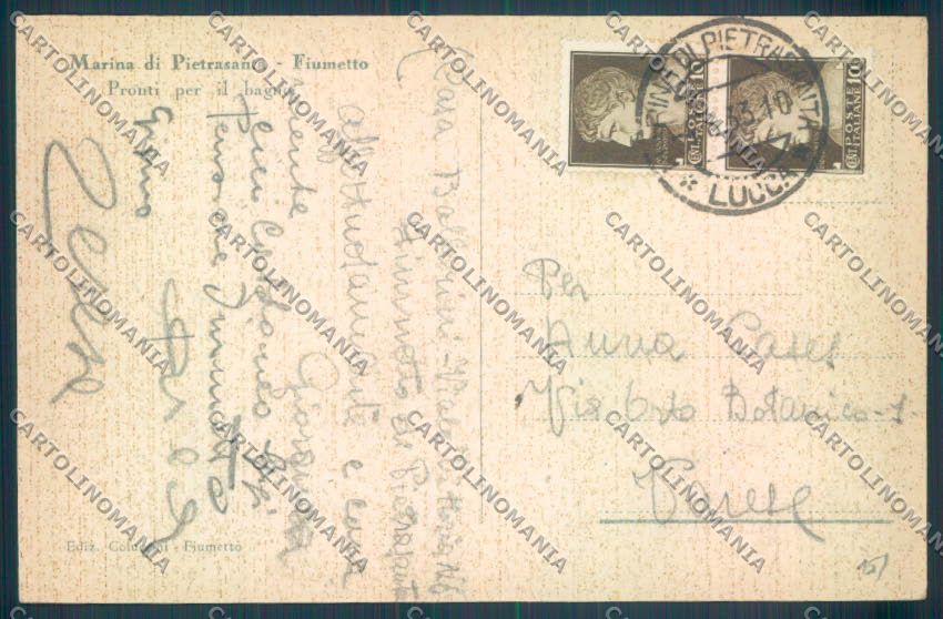 Lucca Marina di Pietrasanta cartolina ZB3870 – retro