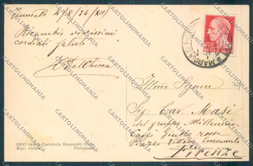 Lucca Marina di Pietrasanta Fiumetto cartolina ZB3880 – retro