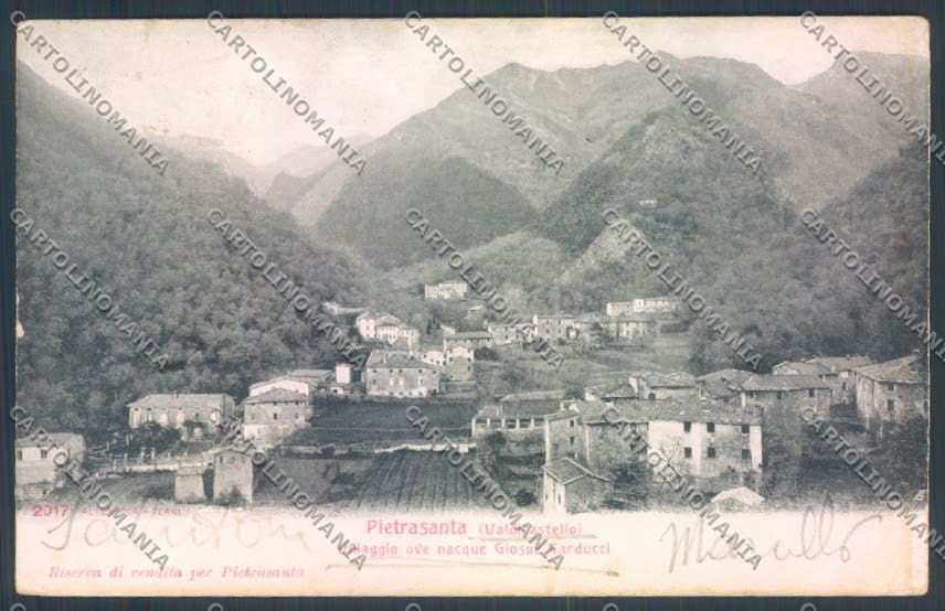 Lucca Pietrasanta Alterocca 2017 Valdicastello Carducci cartolina ZB3882 – fronte