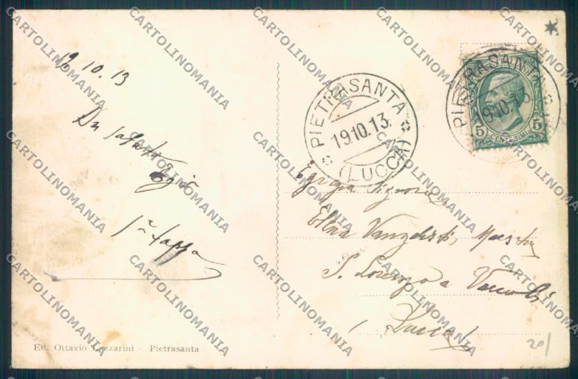 Lucca Pietrasanta ABRASA cartolina ZB3883 – retro