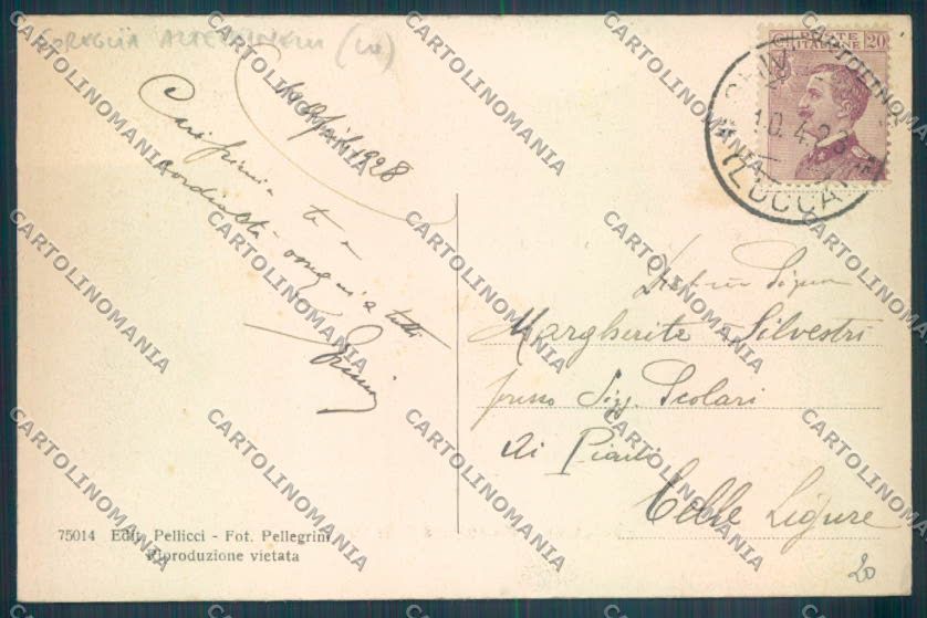 Lucca Ghivizzano Coreglia Antelminelli cartolina ZB3920 – retro