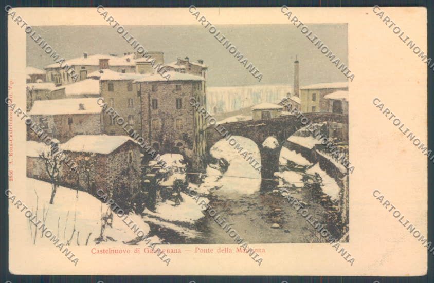 Lucca Castelnuovo Garfagnana Nevicata cartolina ZB3953 – fronte