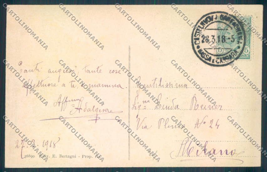Lucca Castelnuovo Garfagnana cartolina ZB3955 – retro