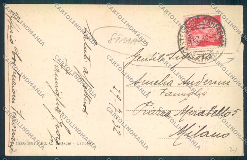 Lucca Castelnuovo Garfagnana STRAPPO cartolina ZB3956 – retro