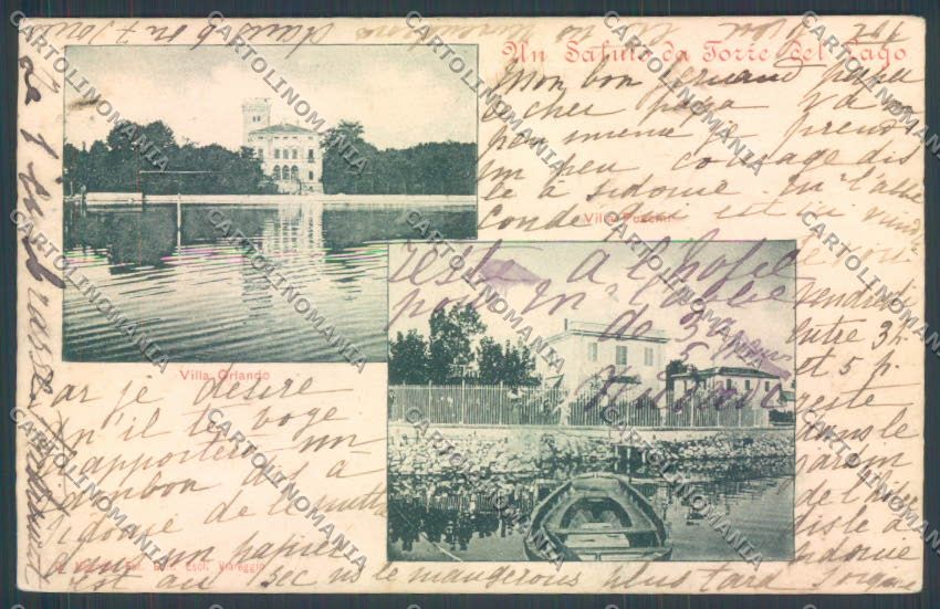 Lucca Viareggio Torre del Lago Saluti da ABRASA cartolina ZB3983 – fronte