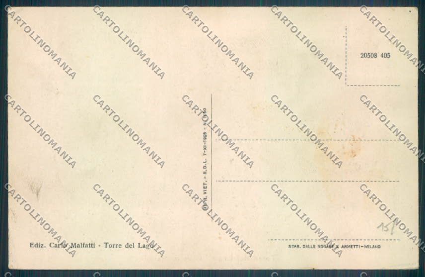 Lucca Viareggio Torre del Lago cartolina ZB3992 – retro