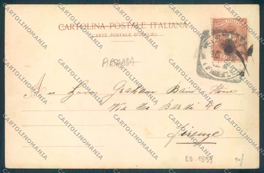Pistoia Città ABRASA cartolina ZB4368 – retro