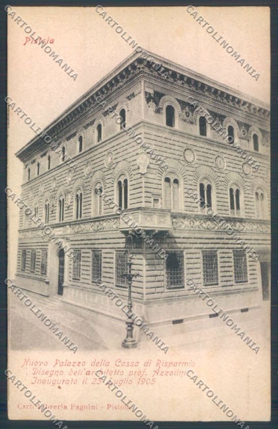 Pistoia Città Banca PIEGA cartolina ZB4395 – fronte
