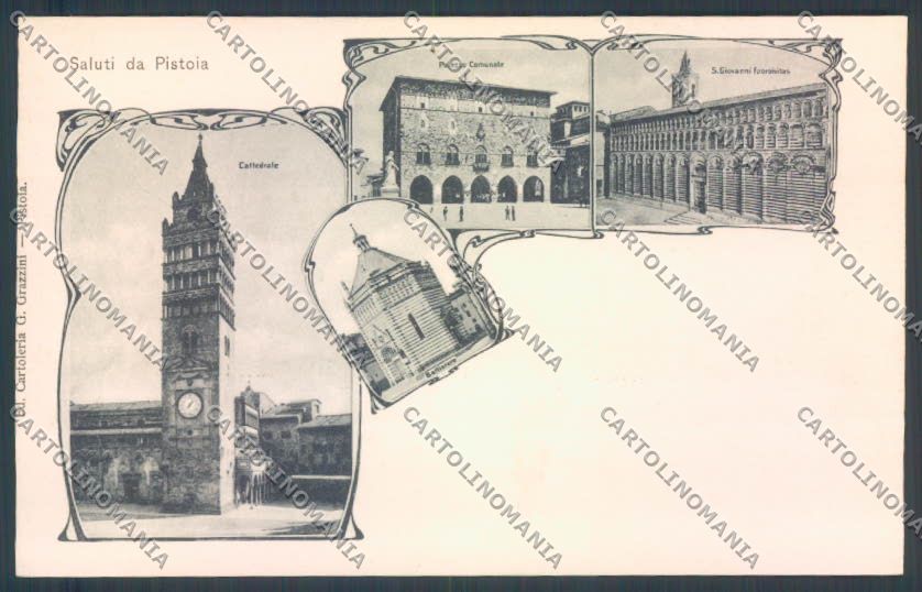 Pistoia Città Saluti da cartolina ZB4416 – fronte
