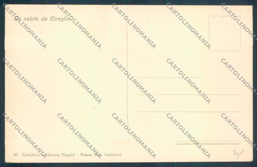 Pistoia Cireglio cartolina ZB4451 – retro