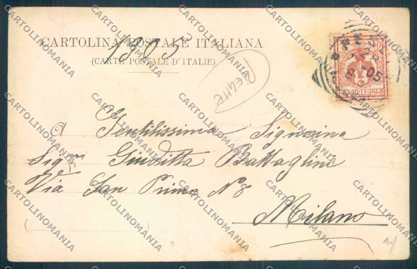 Pistoia Monsummano PIEGHE cartolina ZB4474 – retro