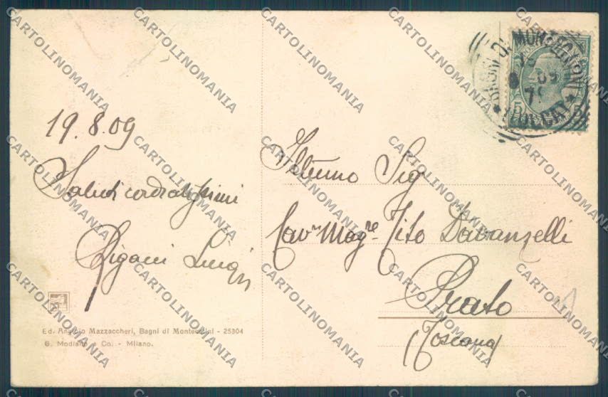 Pistoia Monsummano Grotta cartolina ZB4482 – retro