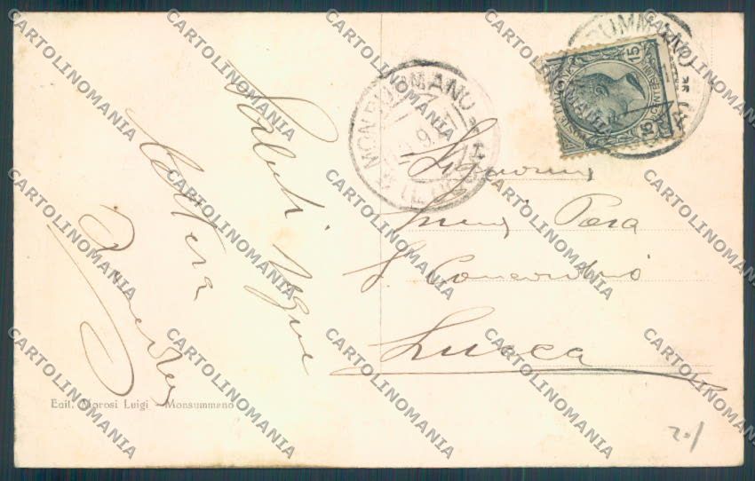 Pistoia Monsummano cartolina ZB4490 – retro