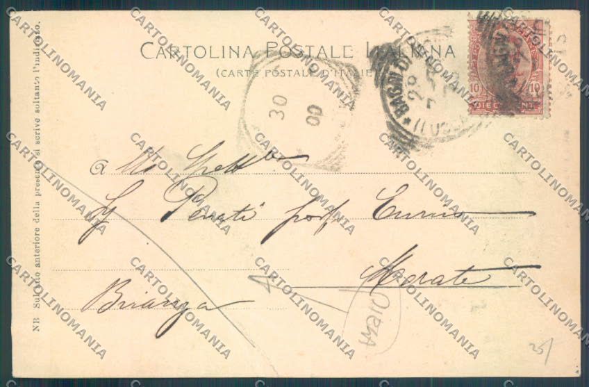 Pistoia Monsummano PIEGA cartolina ZB4491 – retro