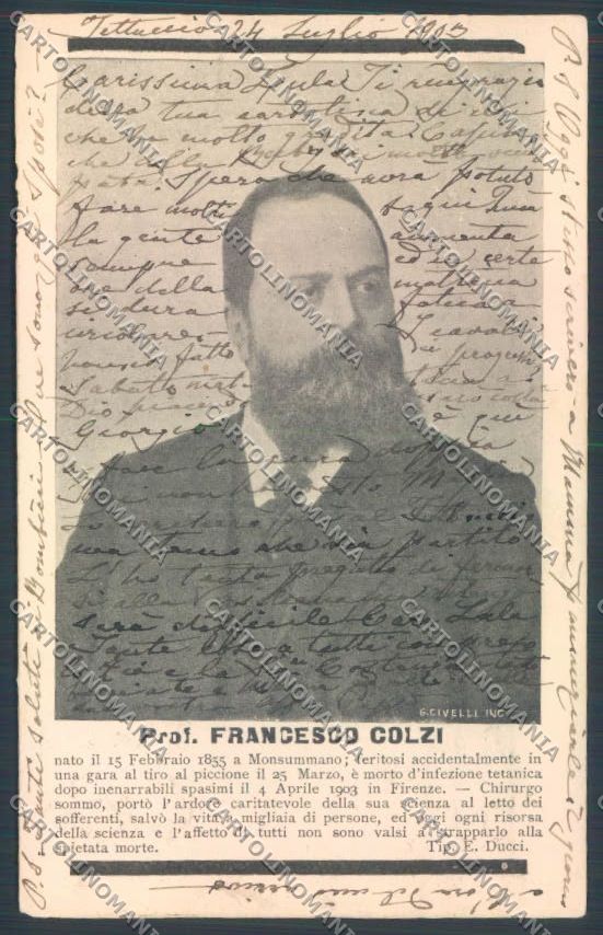 Pistoia Monsummano Francesco Colzi cartolina ZB4492 – fronte