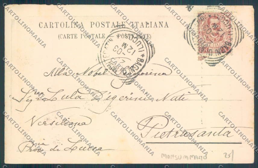 Pistoia Monsummano Francesco Colzi cartolina ZB4492 – retro
