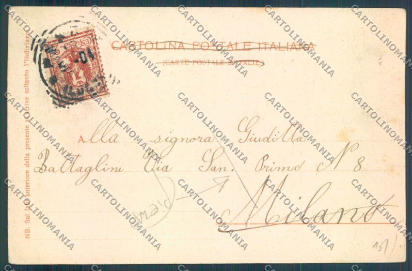 Pistoia Pescia Pietrabuona PIEGA cartolina ZB4503 – retro