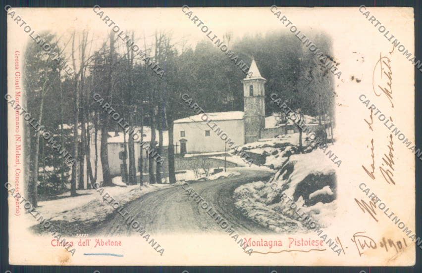 Pistoia Abetone Nevicata cartolina ZB4538 – fronte