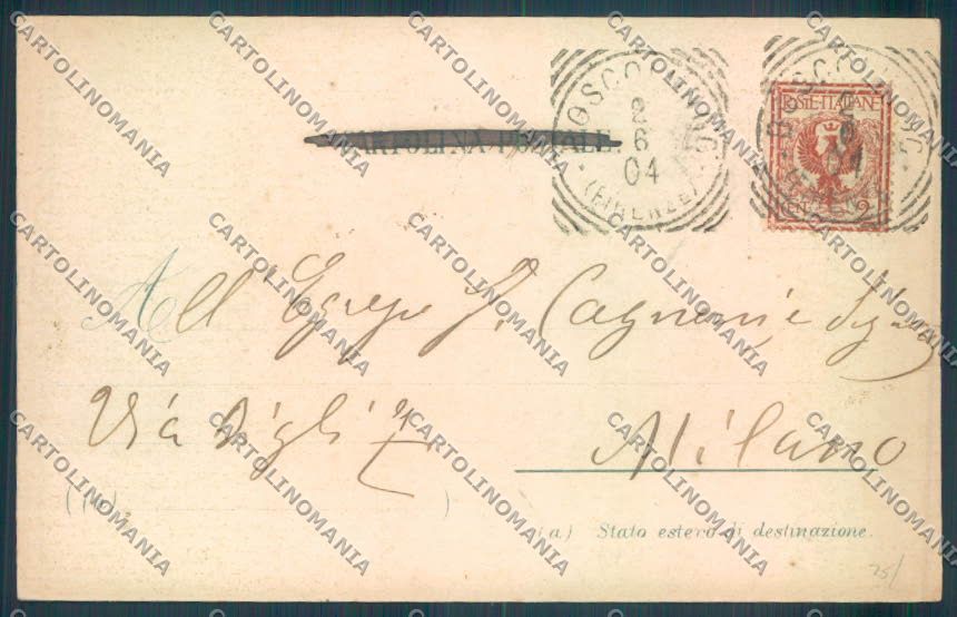 Pistoia Abetone cartolina ZB4547 – retro