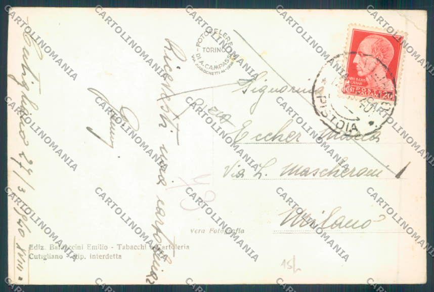 Pistoia Cutigliano Foto PIEGA cartolina ZB4563 – retro