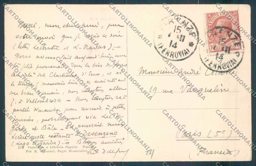 Pistoia Cutigliano cartolina ZB4564 – retro
