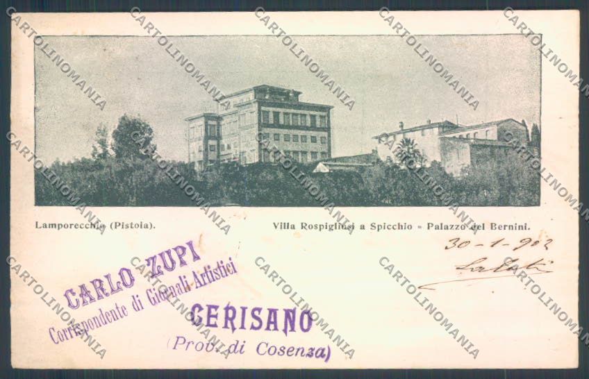 Pistoia Lamporecchio cartolina ZB4568 – fronte