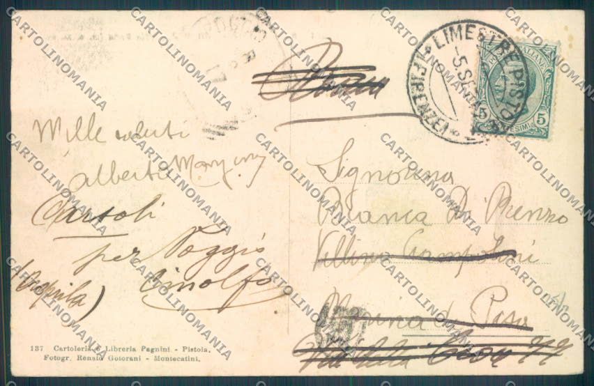 Pistoia San Marcello Pistoiese Limestre cartolina ZB4580 – retro