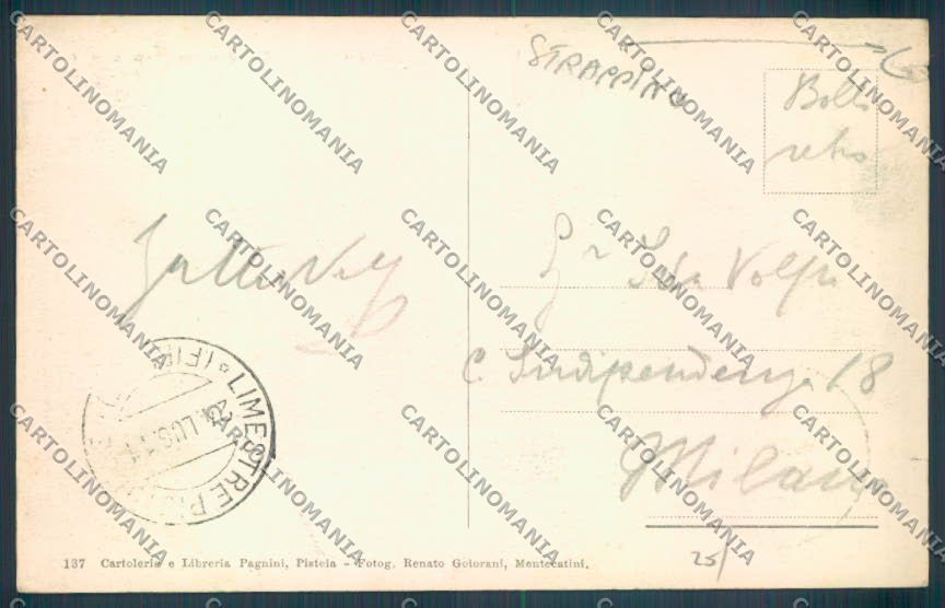 Pistoia San Marcello Pistoiese Limestre STRAPPINO cartolina ZB4581 – retro