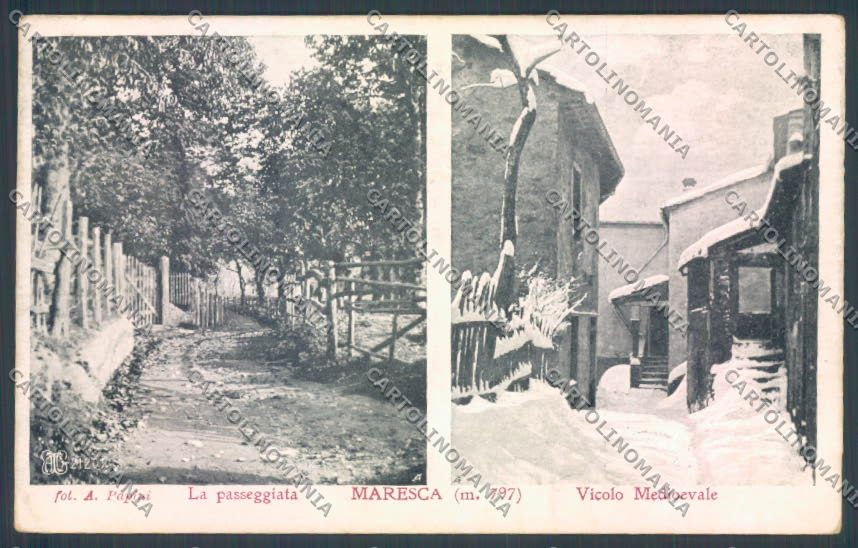 Pistoia San Marcello Pistoiese Maresca Nevicata cartolina ZB4588 – fronte
