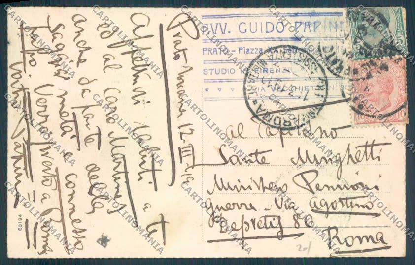 Prato Città cartolina ZB4663 – retro