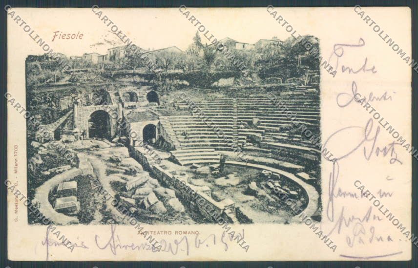 Firenze Fiesole PIEGA cartolina ZB4702 – fronte