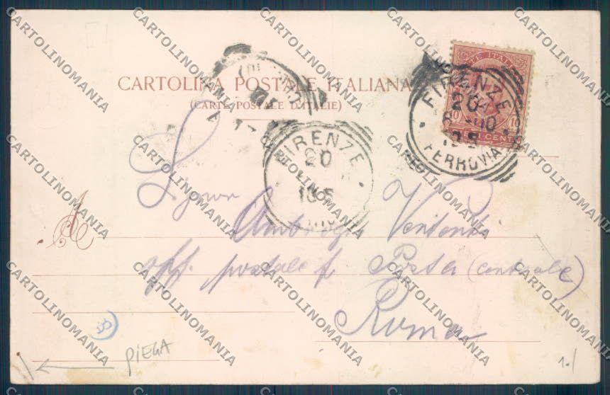Firenze Fiesole PIEGA cartolina ZB4702 – retro