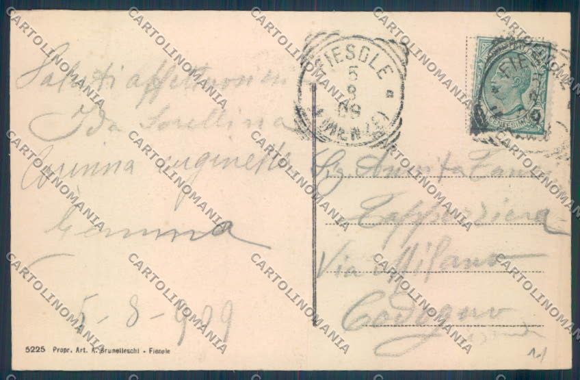 Firenze Fiesole cartolina ZB4721 – retro