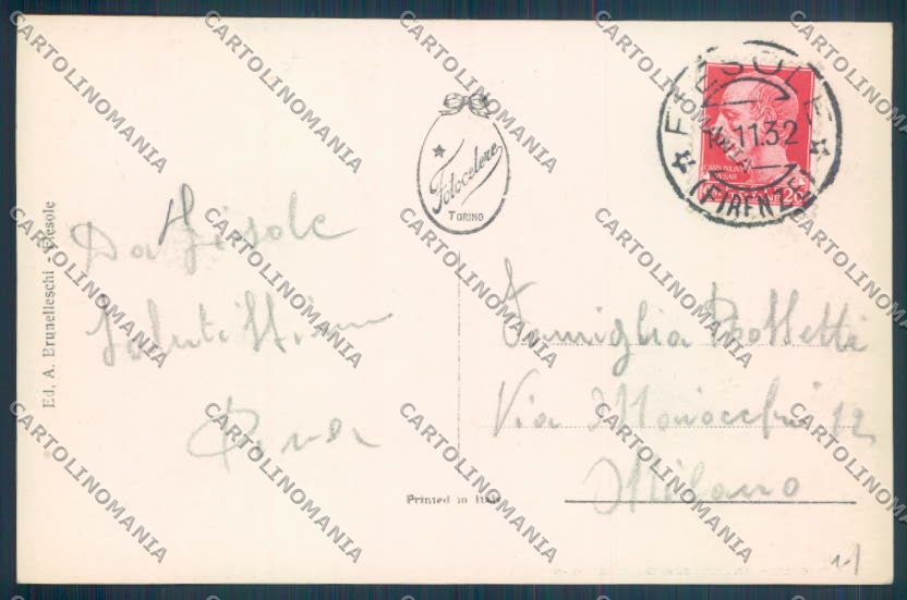 Firenze Fiesole Foto cartolina ZB4725 – retro