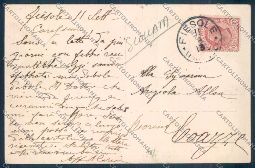 Firenze Fiesole SCOLLATA cartolina ZB4745 – retro
