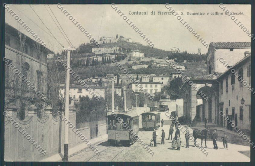 Firenze Fiesole Tram cartolina ZB4764 – fronte