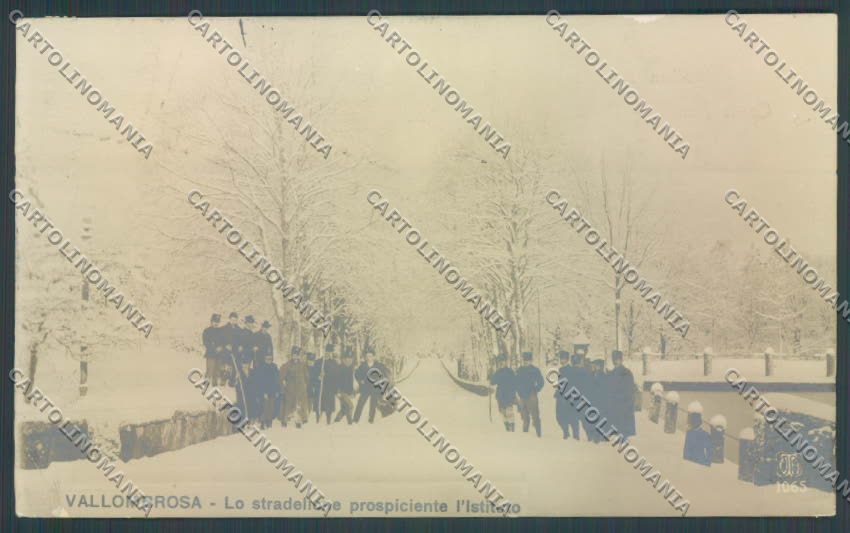 Firenze Vallombrosa Nevicata Foto PIEGA cartolina ZB4795 – fronte