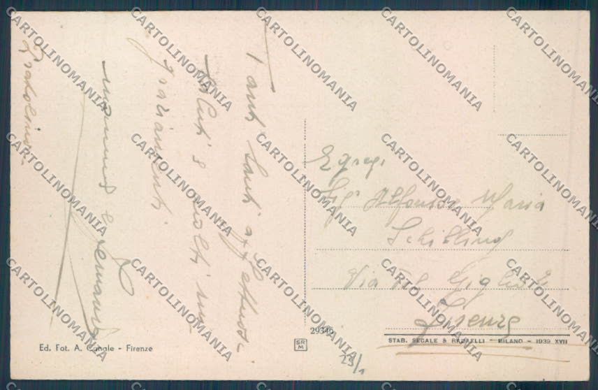Firenze Pratolino Grotta cartolina ZB4799 – retro