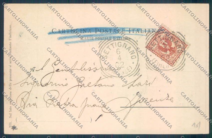 Firenze Borgo Settignano cartolina ZB4870 – retro