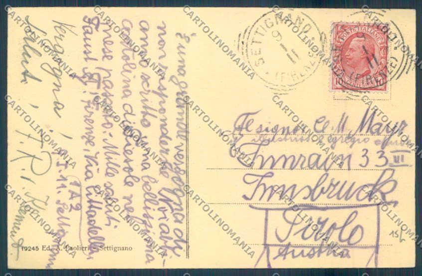 Firenze Settignano cartolina ZB4879 – retro