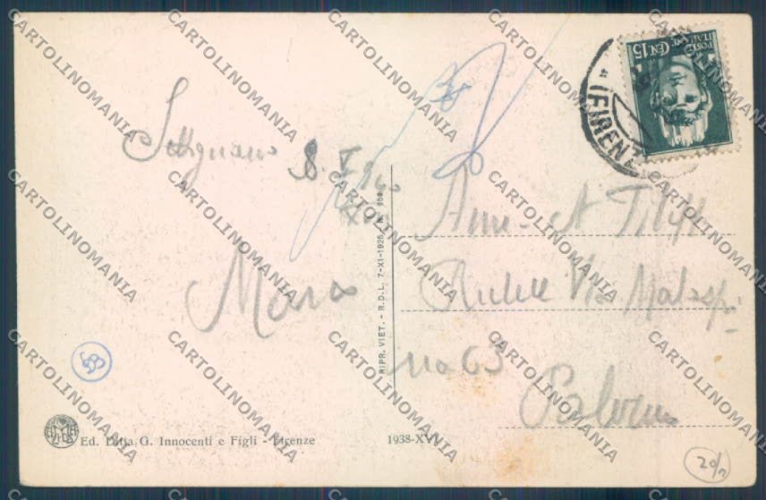 Firenze Settignano cartolina ZB4880 – retro