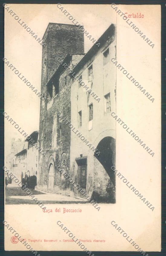 Firenze Certaldo Boccaccio cartolina ZB4916 – fronte
