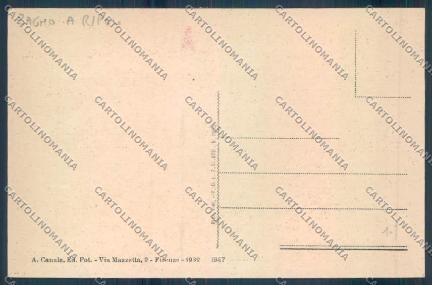 Firenze Villamagna cartolina ZB4928 – retro