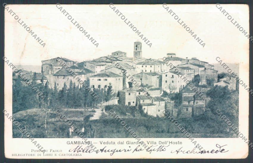 Firenze Gambassi cartolina ZB4962 – fronte