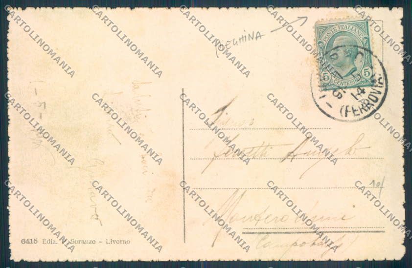 Livorno Città PIEGHINA cartolina ZB4975 – retro