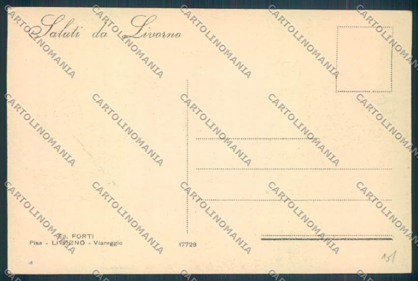 Livorno Antignano cartolina ZB4986 – retro