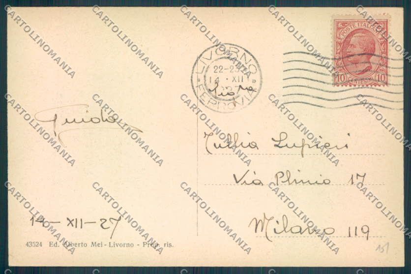 Livorno Città cartolina ZB4991 – retro