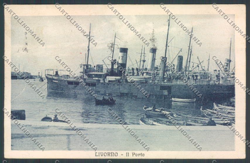 Livorno Città Nave PIEGHINA cartolina ZB5013 – fronte