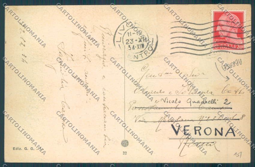 Livorno Città ABRASA cartolina ZB5014 – retro