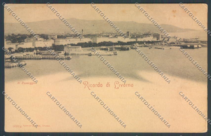 Livorno Città Ricordo di PIEGA cartolina ZB5017 – fronte